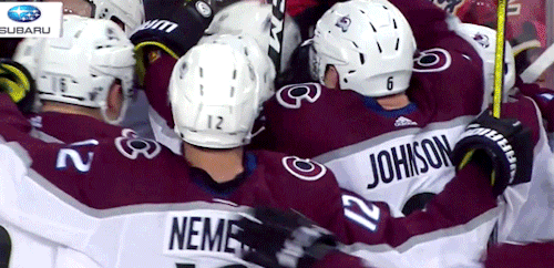 trevrmoore: nate gets the OT gamewinner to tie the series 1-1 ↳ COL @ CGY | 4.13.19 | round 1, game 