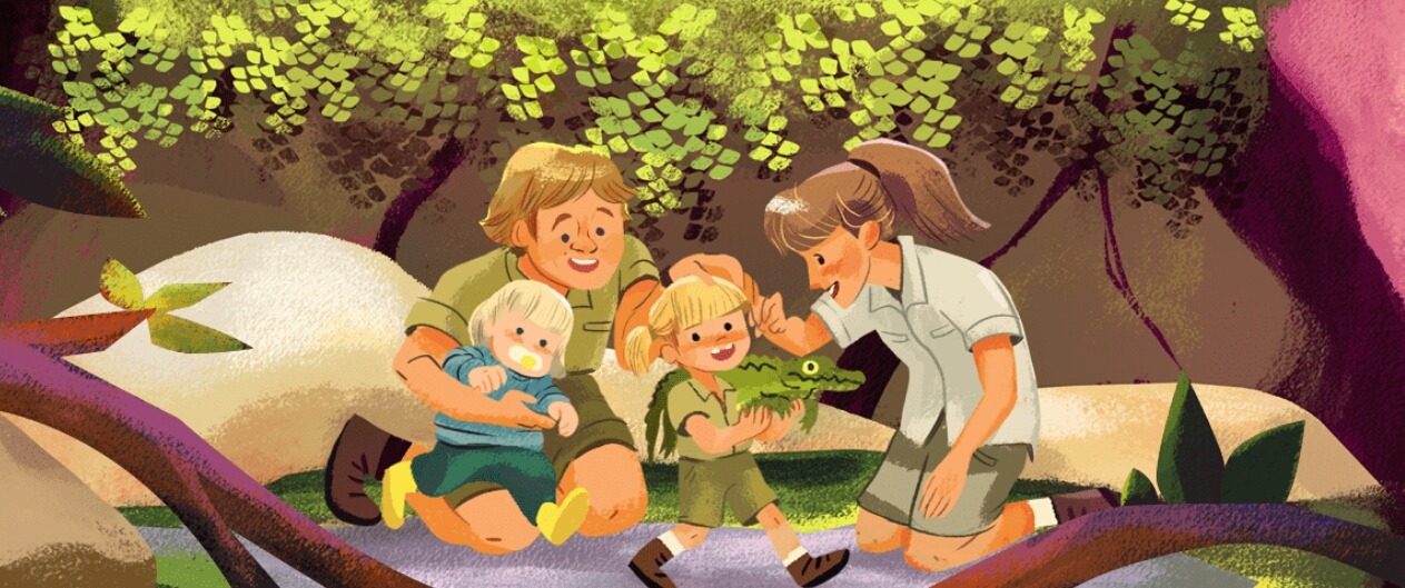 dingonato: Google doodles to celebrate the birthday of Steve Irwin (22 February 1962 – 4 September 2006) 