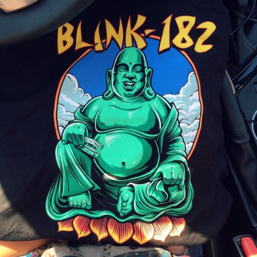 hoppusfarm:  dysentery—carrie:  The most beautiful blink 182 shirt I have ever seen. Now it’s mine 