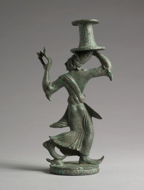 theancientwayoflife:~ Candelabrum Stand of a Dancing Maenad. Date: 525-500 B.C. Place of origin: Ita