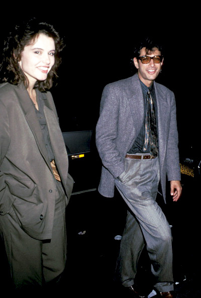 cydoniadreamland: mabellonghetti: Geena Davis and Jeff Goldblum red carpet looks from 1986 to 1990 omg yess 