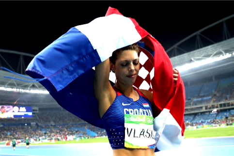 Blanka Vlasic wins 2016 high jump Olympic bronze medal in Rio Olympic Stadium on the 20th of August 