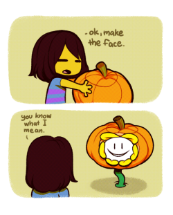 cookingpeach:Flowey trolling~ 