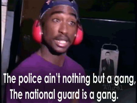 tupac-revolution:  They claim that i’m violentJust cuz I refuse to be silentThese hipocrites are havin’ fitsCuz i’m not buying it, defying itEnvious, because I will rebel againstAny oppressor, and this is known as self defenseI show no mercy, they