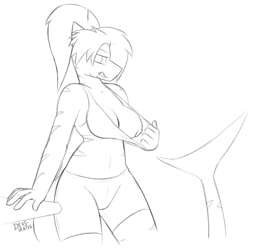 ye-olde-nsfw-blog:Couple of other NSFW doodles from the past week, starring Alex and an unnamed fennec I’ve been drawing lately. \o/Oh myyy, dat fennec~ ;3