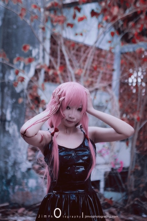 Title: Mirai Nikki Character Name:Yuno Gasai Cosplayer: Poka photo by Jim