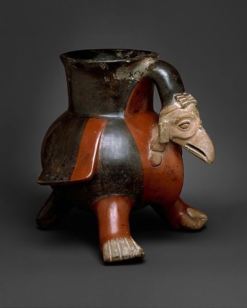 Vulture Vessel Date: 1200–1521Geography: Mexico, MesoamericaCulture: AztecMedium: Ceramic