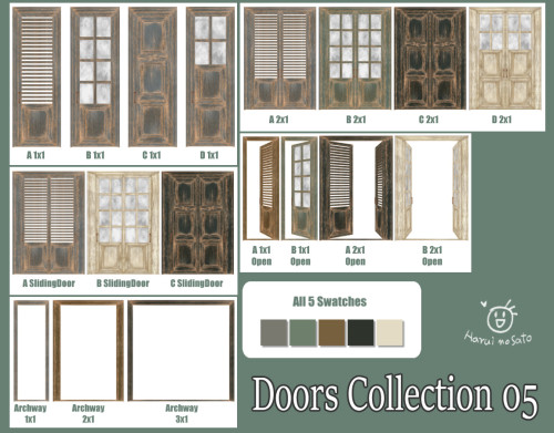 Doors Collection 05I made a lot of doors to show my appreciation for the fact that I have over 1000 