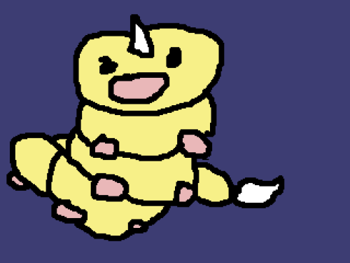 013. Weedle (carddass) [poison sting] i guess