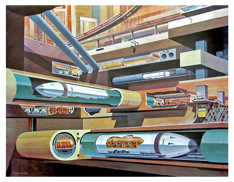 City Of The Future Mass Transit Retro 20th Century Man 20th Century Man