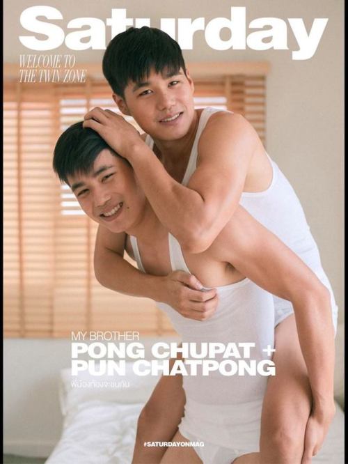 wes2men: Pong Chupat & Pun Chatpong are photographed for Saturday magazine