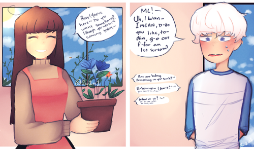 A MysMe AU I did, Ray falls in love with a florist, MC~