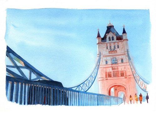 #towerbridge #londonAnother background piece painted for the collaboration with @thegrimfilm and #