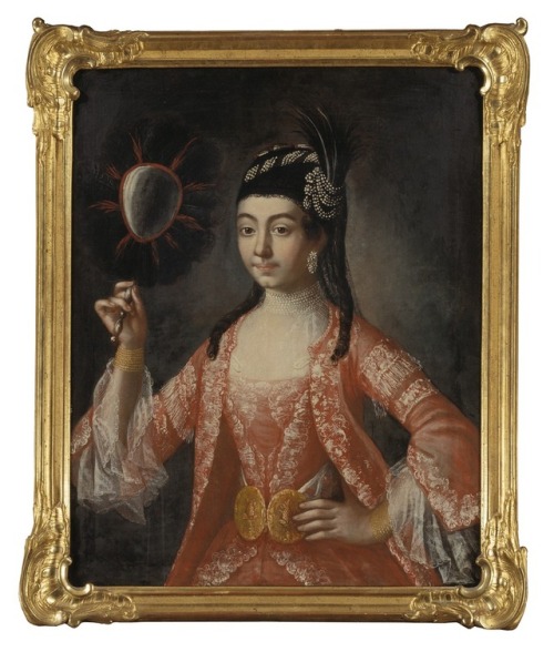 Elisabeth Palm dressed a la Turque by Anders Eklund, 1768 