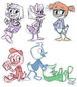 soup-du-silence:  assorted ducksGosalyn is a character who really embodies my early-mid ninties aesthetic but i never really properly appreciated her until today. DW is confirmed to cross over into ducktales but i kind of feel like Gosalyn wont come with