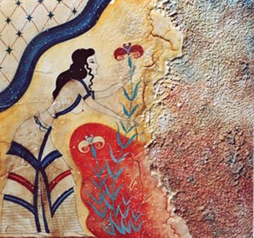 tamedkite: Minoan frescoes, 1500 BC (bronze age)