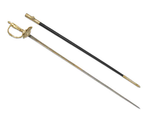 Academician’s sword awarded to French painter Jean-Gabriel Domergue by the Academies de Beaux-Arts i