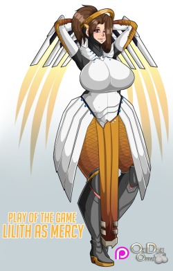 oki-doki-oppai:    Full resolution file available on Patreon! : www.patreon.com/okioppai and many other rewards!!!!Oc cosplay commission of Mercy from Overwatch!!!!