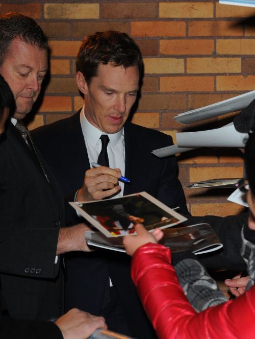 Benedict cumberbatch after the Jon Stewart Show. Nov 18 2014. high res.