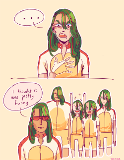 tofuduck:   Walking to the club room and getting betrayed by your team  Happy Halloween folks! Heres’s a bonus master makishima impersonator teshima junta: worst halloween ever for maki