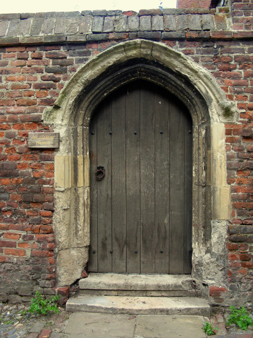 Arched Doorway to the Deanery, Cathedral Close, Canterbury, England, 2010.