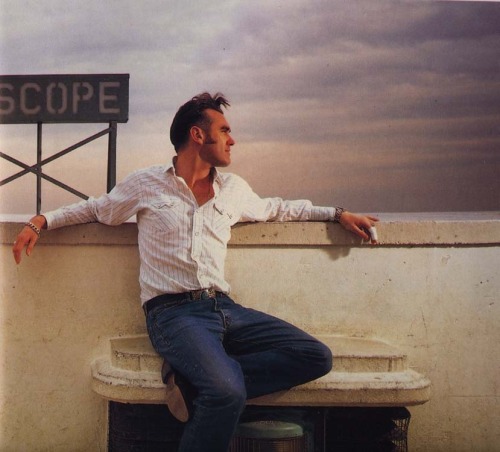 death-of-a-discodancer:  Morrissey at the Griffith Observatory, Los Angeles, January 1994. Photo by Andy Earl.