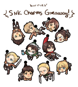 birries:  -Shingeki no Kyojin charms giveaway-