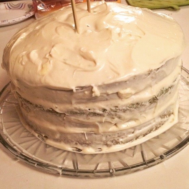 southerngamerguy:  Made green velvet cake for my birthday/st. Pats weekend!