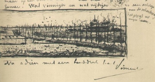 artist-vangogh:  The Schenkweg, 1882, Vincent van GoghMedium: ink,paper