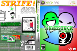 yungterra:  Our Graphic Design project for school was to create cover art for a video game.…Homestuck.