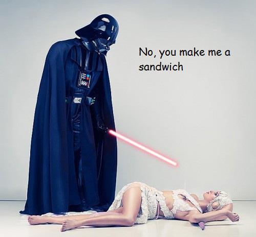 davincismurf:  The darkside wants a sandwich :p