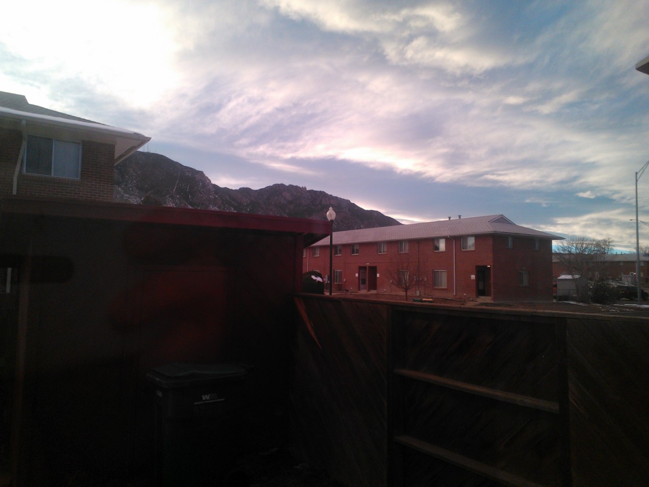 It was really pretty outside the other night, I really love my home :)