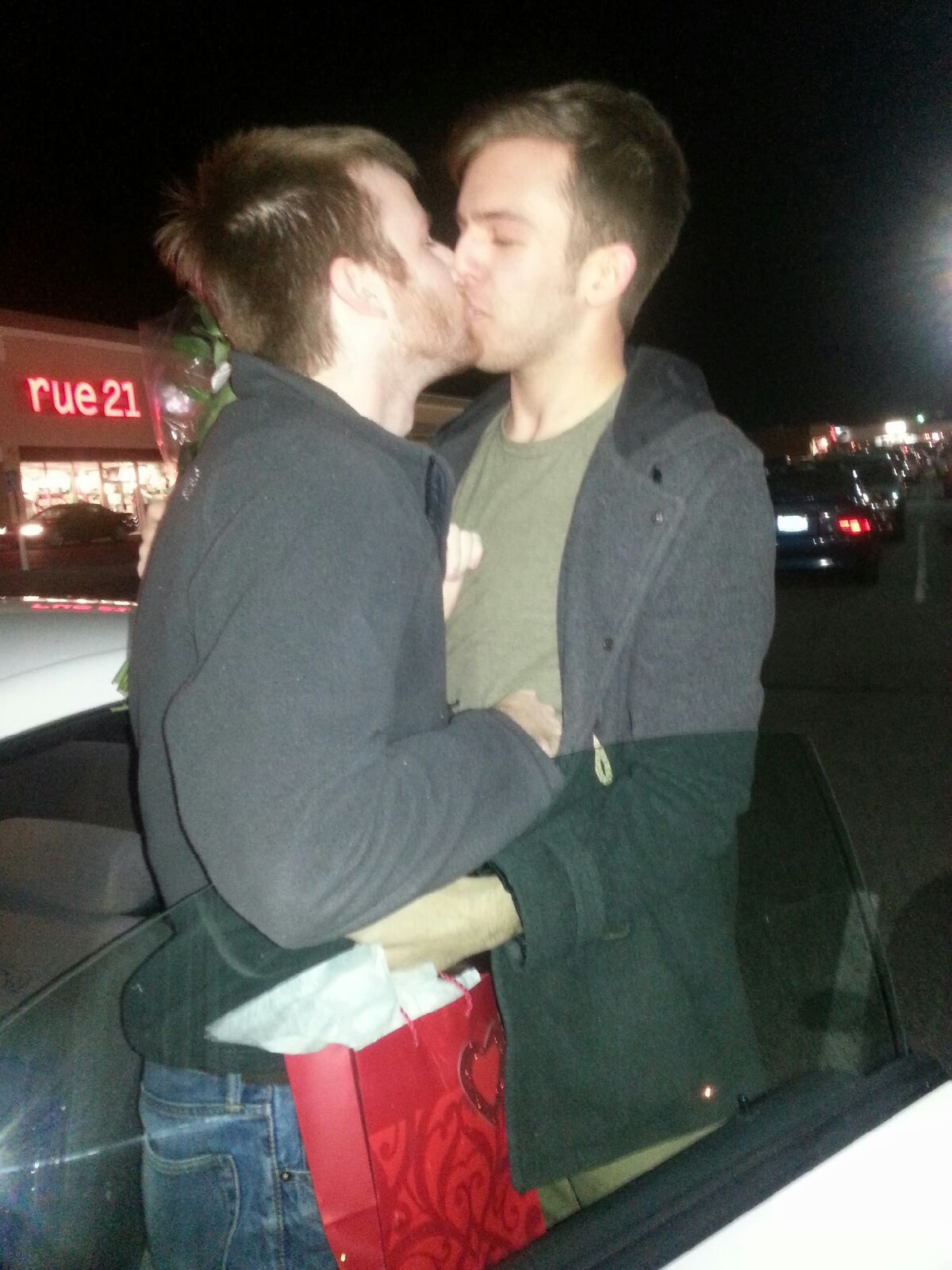 thecellofellow:  I surprised Ethan by driving three hours and showing up at his car