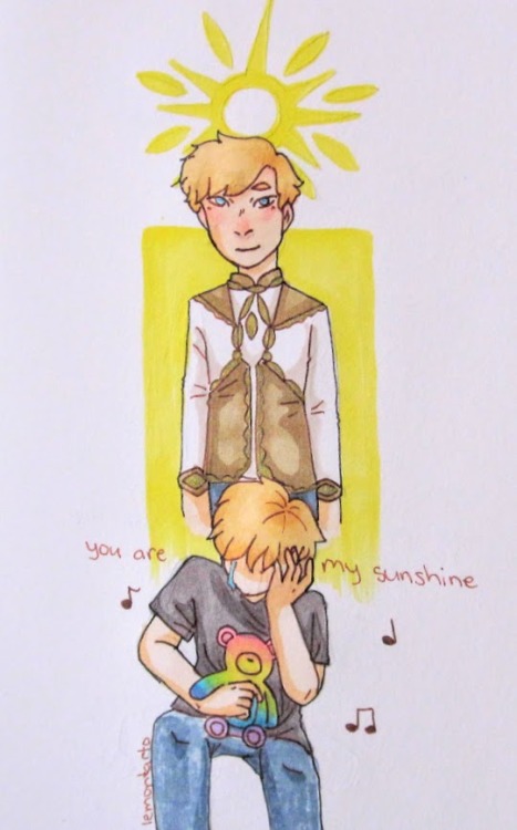 lemontarto:“You Are My Sunshine” by @enbies-and-felonies---@ruewen-and-rising @an-absolute-travesty 