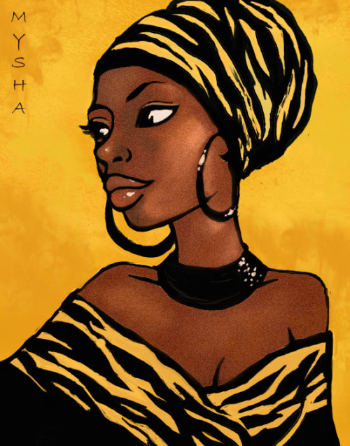 Africaine digital Art by MyshaMdrawing