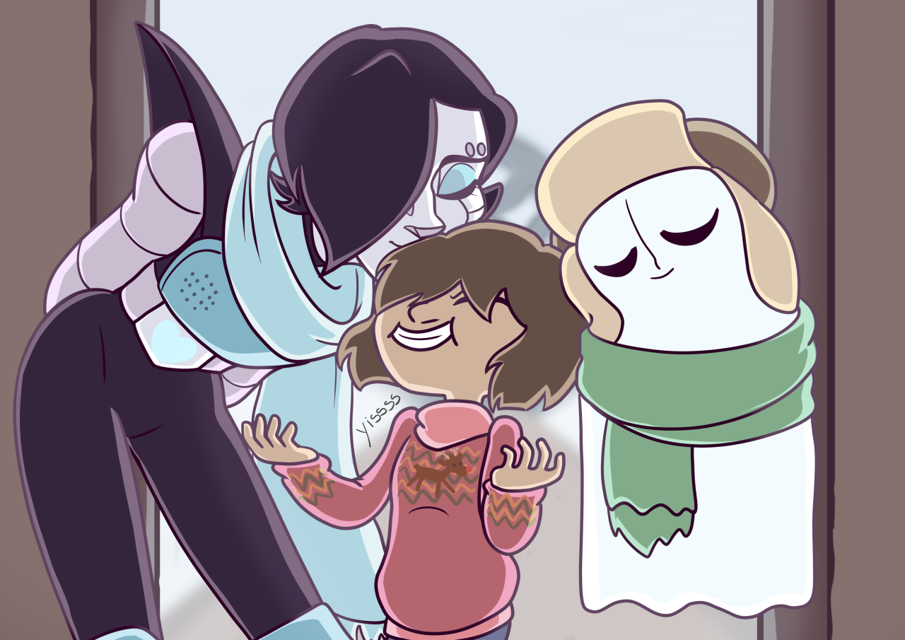 chrisnpics:thesketcherlass:Headcanon: Frisk spends the entirety of December camping
