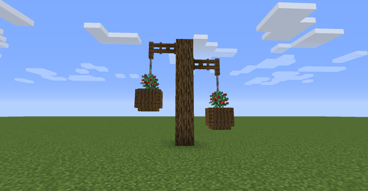 Minecraft Build Inspiration — The new berry bushes make for cute flower  bush...