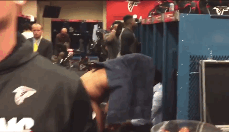 notdbd:  The Atlanta Falcons locker room after Super Bowl LI