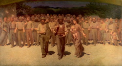 italianartsociety:  On this day [28 July] in 1868, Giuseppe Pellizza was born in the Piedmont village of Volpedo. Despite a lengthy academic training, Pellizza turned to the neo-impressionist technique known as Divisionism by which he separated colors