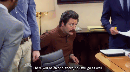 When you get invited to a party
