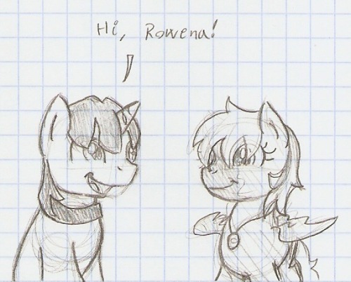 askpillowcase:  shootingstarsafterdark:  Just a random something for the Pillow x Rowena shippers X3 Something silly I just had to draw to get out of my head and to prove I haven’t forgotten to draw ponies. Just got busy with other stuff too. Enjoy!