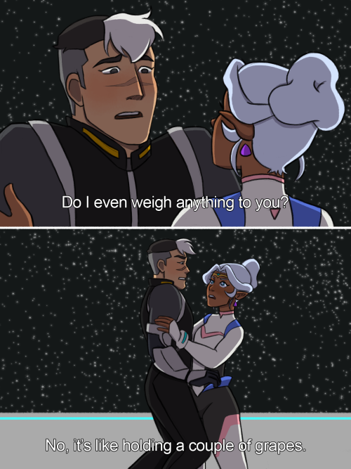 emkayohh: Shiro likes it tho.  (Dialogue taken from Brooklyn 99)