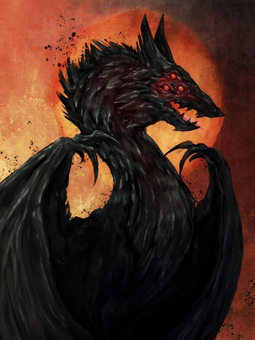 mayahabee: emmyemrys: ARCHDEMON FEN’HAREL In which Dread Wolf Rises as a dragon~  OH YEEESSSS 