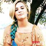  demi lovato with blue hair (◠‿◠✿)                  