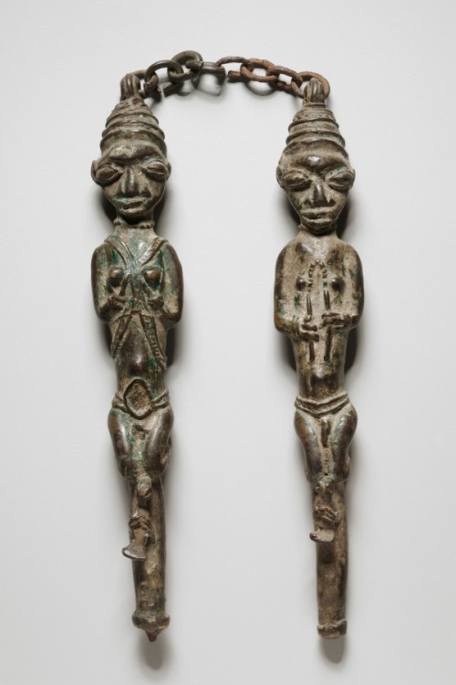 Figure Pair, 1800s, Cleveland Museum of Art: African ArtCastings in brass or bronze depicting a fema
