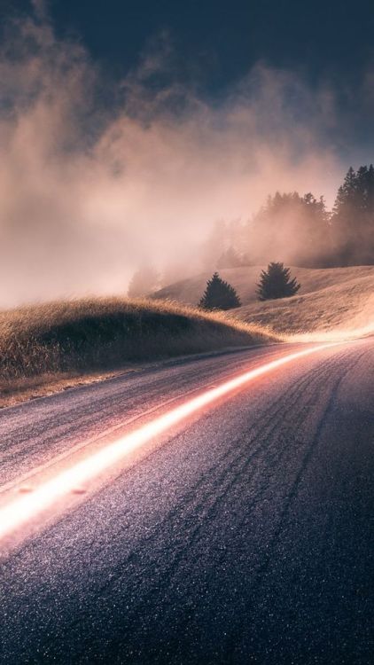 Time lapse, road, landscape, lights, 720x1280 wallpaper @wallpapersmug : bit.ly/2EBfd6v - htt
