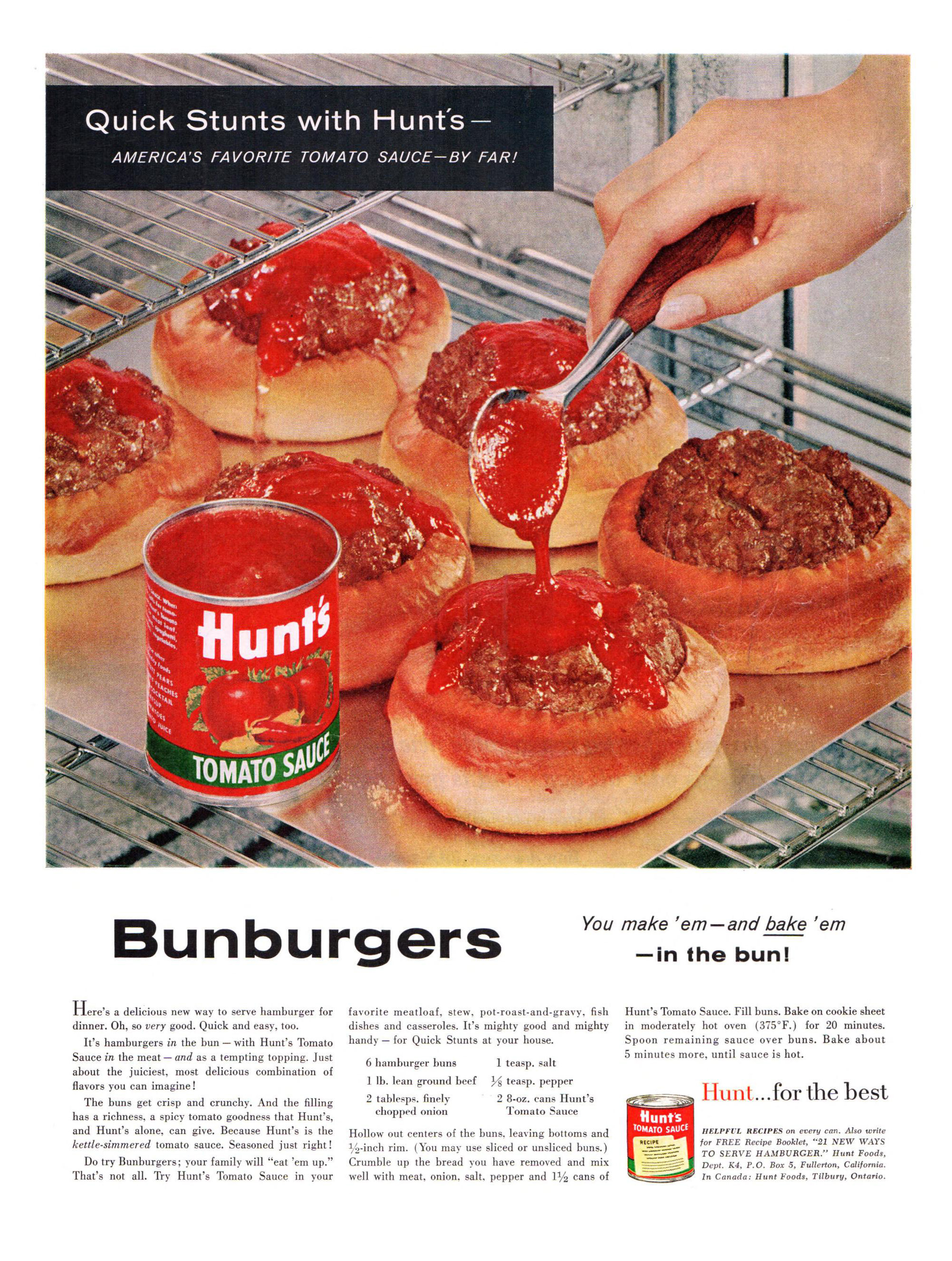 Hunt's Tomato Sauce - 1960