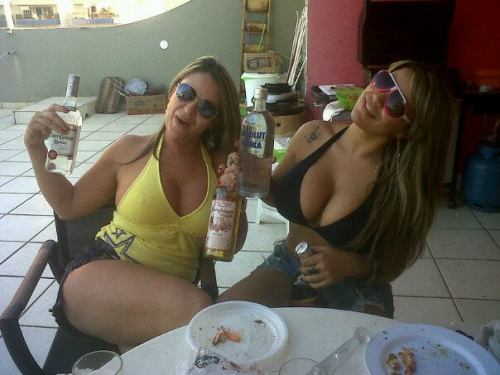 bustyneighborhoodgirls:Whats Better Than a Couple of Drunk MILFs Not Your Average Mom