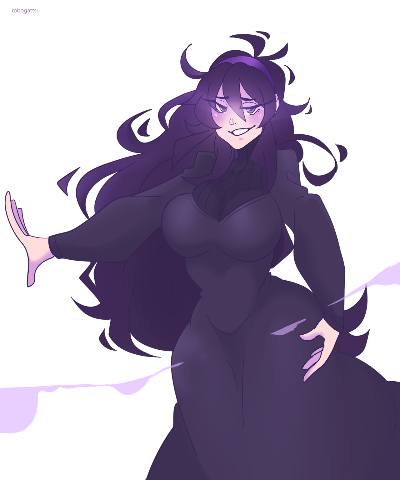 robogattsu:It’s spooky scary! Here’s a Hex Maniac for the Halloween Season!