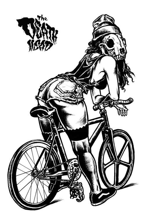 thedeathhead:  Fix Goat Head and Fixie Girl by The Death Head 